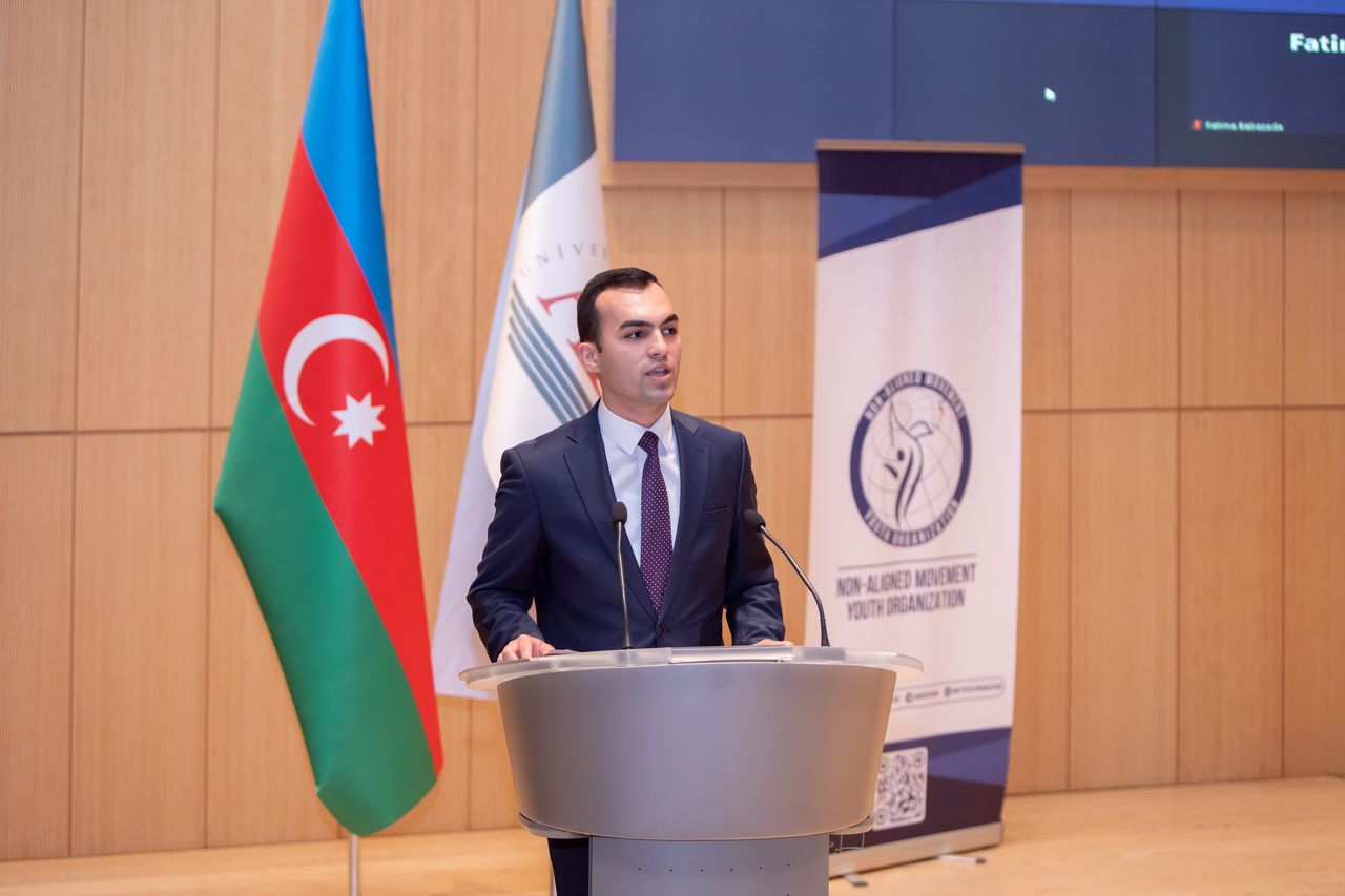 Qoşulmama Hərəkatı Gənclər Təşkilatının tədbirində çıxış, noyabr 2022